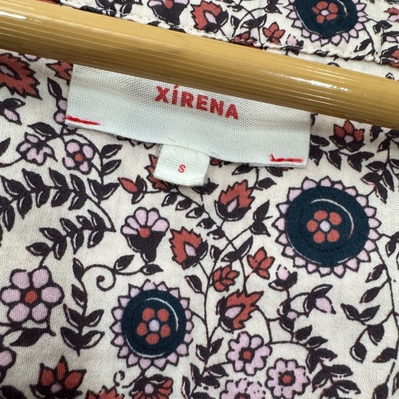 Xirena Prairie Floral Long Sleeve Cotton Sadie Blouse Size Small - Picture 7 of 14